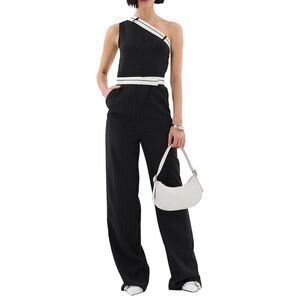 Extro&Vert Womens Hallie Jumpsuit, Black